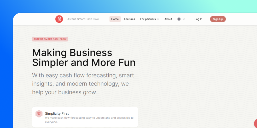 asteria-smart-cash-flow-homepage